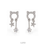 【S925ポスト】キャット×スタースウィングピアス | LUPIS | 詳細画像2