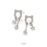 【S925ポスト】キャット×スタースウィングピアス | LUPIS | 詳細画像3