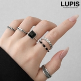 【6本セット】6デザインシルバーリングセット | LUPIS | 詳細画像1