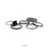 【6本セット】6デザインシルバーリングセット | LUPIS | 詳細画像2