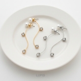 カーブストーンバックキャッチピアス【2way】 | LUPIS | 詳細画像2