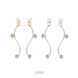カーブストーンバックキャッチピアス【2way】 | LUPIS | 詳細画像3