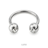 【16G】ダブルジュエルサーキュラーバーベルボディピアス | LUPIS | 詳細画像3
