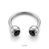 【16G】ダブルジュエルサーキュラーバーベルボディピアス | LUPIS | 詳細画像4