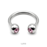 【16G】ダブルジュエルサーキュラーバーベルボディピアス | LUPIS | 詳細画像5