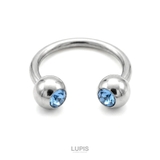 【16G】ダブルジュエルサーキュラーバーベルボディピアス | LUPIS | 詳細画像6