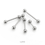 【14G】シルバーシンプルストレートバーベルボディピアス | LUPIS | 詳細画像2 