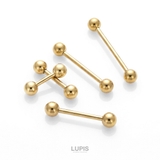 【16G】ゴールドシンプルストレートバーベルボディピアス | LUPIS | 詳細画像2 