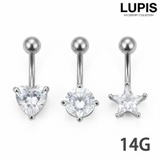 【14G】モチーフストーンバナナバーベルボディピアス へそピアス | LUPIS | 詳細画像1