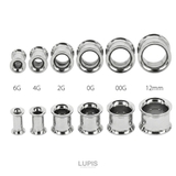 【6G～12mm】ダブルフレアアイレットボディピアス | LUPIS | 詳細画像2 