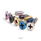 【16G】ネジモチーフストレートバーベルボディピアス | LUPIS | 詳細画像2