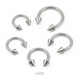 【16G】コーンヘッドシルバーサーキュラーバーベルボディピアス | LUPIS | 詳細画像2