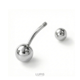 【14G】スタンダードシルバーバナナバーベルボディピアス・へそピアス | LUPIS | 詳細画像3