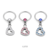 【16G】ハートチャームキャプティブジュエルビーズリングボディピアス | LUPIS | 詳細画像3