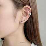 【16G】クロス×ムーンストレートバーベルボディピアス | LUPIS | 詳細画像5