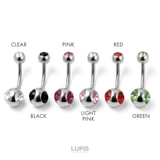 【14G】ジュエルバナナバーベルボディピアス・へそピアス | LUPIS | 詳細画像3