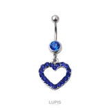 【14G】ハート&ジュエルバナナバーベルボディピアス・へそピアス | LUPIS | 詳細画像4