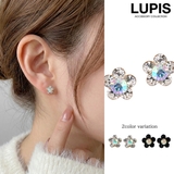 【小ぶり】プチフラワーストーンピアス | LUPIS | 詳細画像1 