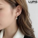 リファインドソリティアゴールドイヤリング 【ゴールド ラインストーン | LUPIS | 詳細画像1