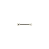 12mm×4mm | 【14G】シルバーシンプルストレートバーベルボディピアス | LUPIS