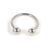 12mm×4mm | 【16G】シルバーシンプルサーキュラーバーベルボディピアス | LUPIS