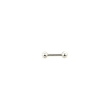 8mm×4mm | 【14G】シルバーシンプルストレートバーベルボディピアス | LUPIS