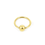 8mm×4mm | ゴールドシンプルキャプティブビーズリングボディピアス | LUPIS