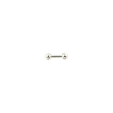 6mm×4mm | 【14G】シルバーシンプルストレートバーベルボディピアス | LUPIS