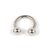 8mm×4mm | 【14G】シルバーシンプルサーキュラーバーベルボディピアス | LUPIS