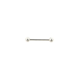 16mm×4mm | 【14G】シルバーシンプルストレートバーベルボディピアス | LUPIS