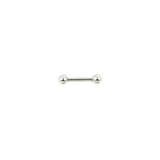 10mm×4mm | 【14G】シルバーシンプルストレートバーベルボディピアス | LUPIS