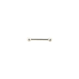 14mm×4mm | 【14G】シルバーシンプルストレートバーベルボディピアス | LUPIS