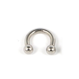 6mm×3mm | 【14G】シルバーシンプルサーキュラーバーベルボディピアス | LUPIS