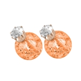 オレンジ | クラッシュストーンピアス 【ピアス アクセサリー | LUPIS