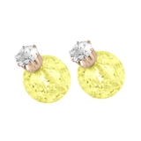 イエロー | クラッシュストーンピアス 【ピアス アクセサリー | LUPIS