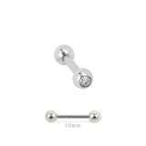 クリア10mm | 【16G】カラージュエルストレートバーベルボディピアス | LUPIS