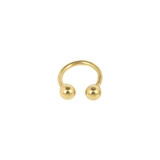 6mm×3mm | ゴールドシンプルサーキュラーバーベルボディピアス   | LUPIS