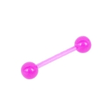 パープル | アクリルカラーストレートバーベルボディピアス | LUPIS