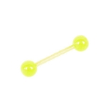 イエロー | アクリルカラーストレートバーベルボディピアス | LUPIS