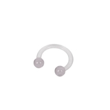 クリア | 【16G】アクリルサーキュラーバーベルボディピアス | LUPIS