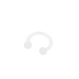 ホワイト | 【16G】アクリルサーキュラーバーベルボディピアス | LUPIS