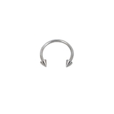 12mm | 【16G】コーンヘッドシルバーサーキュラーバーベルボディピアス | LUPIS