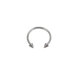 14mm | 【16G】コーンヘッドシルバーサーキュラーバーベルボディピアス | LUPIS