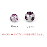 パープル | 【16G】【18G】ファイブカラージュエルキャッチ | LUPIS