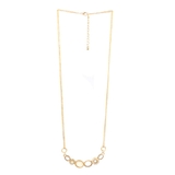 ホワイト | パールビジュー2連チェーンネックレス 【アクセサリー アクセ | LUPIS