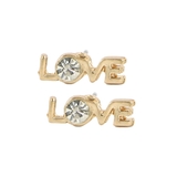 ゴールド | LOVE文字ストーンピアス 【ピアス アクセサリー | LUPIS
