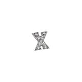 X | ≪1個入り 片耳用≫イニシャルパヴェピアス | LUPIS