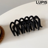 ブラック | マットラインバンスクリップ【ヘアアクセサリー】 | LUPIS