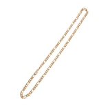 ゴールド約50cm | フィガロチェーンネックレス【1連 2色あり 長さ2種類あり】 | LUPIS