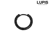 ブラック | 【18G】カジュアルパターンリングボディピアス | LUPIS
